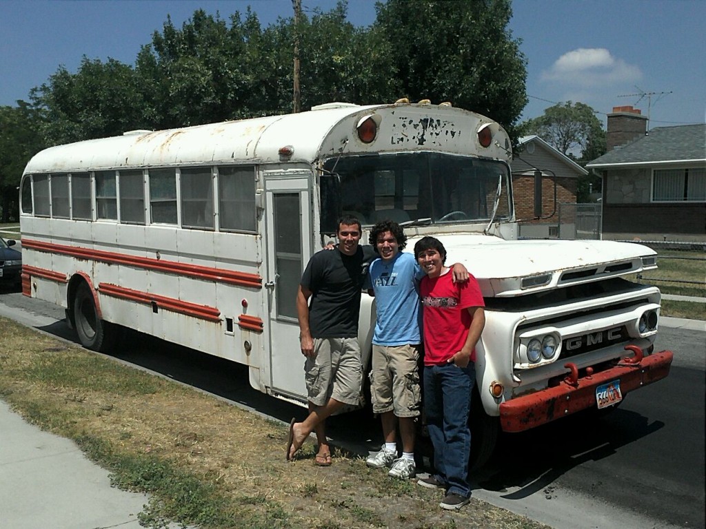 The Gardner brothers plan to turn an old bus into a mobile pizza restaurant.