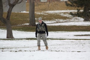 Anna Savage excels in BYU's Army ROTC program. Photo courtesy of BYU Army ROTC.