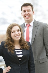 Amberly Asay and Austin Jones are running for BYU/SA president and vice president.
