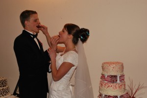 Katherine Stewart chose both a wedding cake and a groom's cake because tradition mandated it. (Courtesy Katherine Stewart)