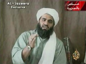 This image made available by Al-Jazeera shows Sulaiman Abu Ghaith, Osama bin Laden's son-in-law and spokesman.  Abu Ghaith has been captured by the United States, officials said Thursday, March 7, 2013. (AP Photo/Al-Jazeera)