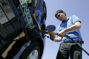 Vehicles powered by alternative fuel accelerate to acceptance. (AP Photo)