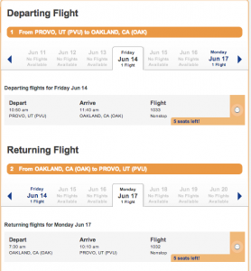 Travelers can book their flight to the Bay Area on the Allegiant Air website (Photo courtesy of Allegiant Air)