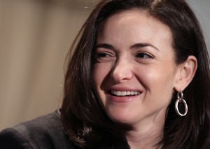 Sheryl Sandberg, Facebook's chief operating officer, speaks at a luncheon for the American Society of News Editors in San Diego. (photo credit: AP) 