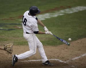 BYU's Jarrett Jarvis singled in the fourth inning of the team's game against the Texas San Antonio Roadrunners on Saturday. 