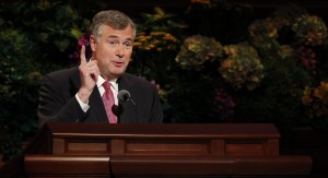 Elder Erich W. Kopischeke of the Seventy speaks at the Sunday afternoon session of general conference, 7 April 2013. (Photo courtesy LDS Church)