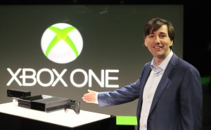 Don Mattrick, president, Interactive Entertainment Business at Microsoft, introduces Xbox One, The new controller for Xbox One boasts 40 new updates. (Courtesty Microsoft)