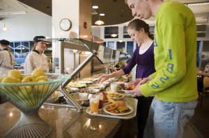 Students have a wide variety of choices for meals at the Cannon Center
