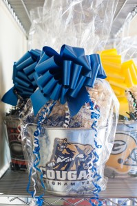 Rooster's gourmet popcorn sell BYU themed popcorn packages.