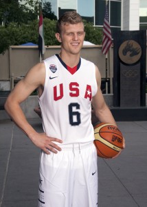 Tyler Haws was one of 12 college basketball players selected to compete for the U.S. at the University World Games. (Universe photo)