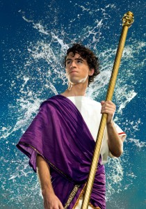 Nathaniel Pribil poses as the Greek god Poseidon. (Photo Illustration by Jaren Wilkey/BYU)