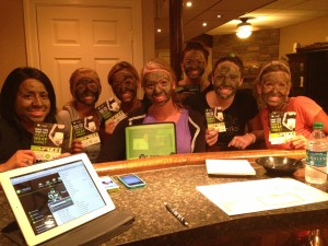 In addition to body wraps, customers can get facials at parties as well
