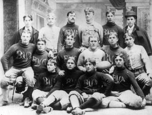 Brigham Young Academy football team took the field in 1896. Photo courtesy L. Tom Perry Special Collections.
