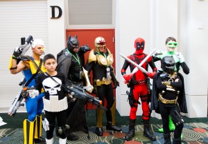 Superheroes were a common site and popular cosplay for Comic Con. Photo by Sarah Hill