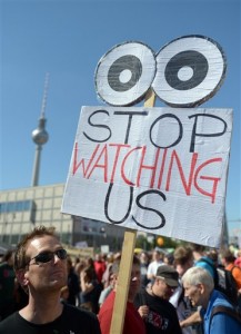 20,000 Germans protested their government relations with the NSA in Berlin Sept. 7.