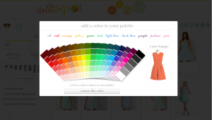 The Dress Spot allows users to search for any color, 