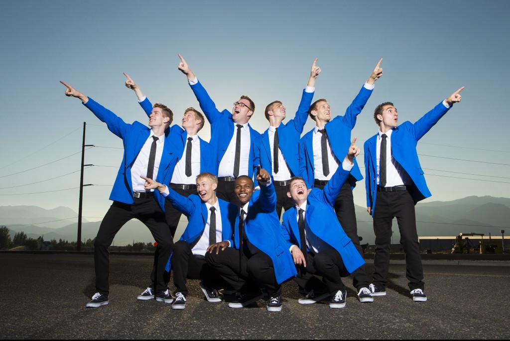 BYU's a cappella group "Vocal Point." (Photo by Jaren Wilkey.)