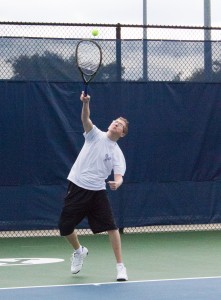 Getting the right serving style is one of the tough points of learning tennis. Photo by Sami Williams.