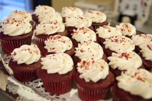 Red Velvet flavored cupcakes are just one of the many delicious dessert options available the The Chocolate on State Street in Orem.