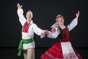 Folk Dancers dance in "Christmas Around the World," which will return to the stage Dec. 6-7 in the Marriott Center with "See the Wonder." (Photo courtesy by BYU Photo)