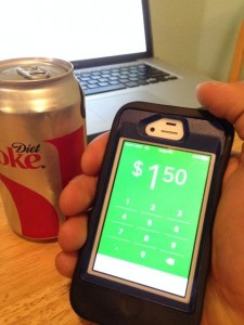 Customers can either pay in cash or via smart-phone apps. Photo courtesy of Caffeine on Campus.