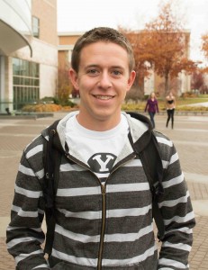 "I drive a shuttle bus for campus, and I thought everyone got off one day; but there was still one person in the back of the bus. I sang them songs from the radio for 15 minutes before I looked in the passenger mirror and saw that they were still there." — Jantzen Deppe, mechanical engineering, Syracuse, Utah