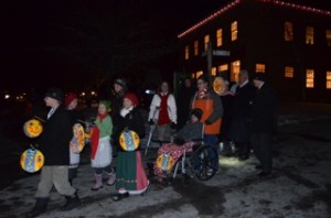 Children perform in the light parade to celebrate the season of giving. (Photo courtesy Allyson Chard)