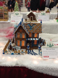Festival of Trees gingerbread house inspired by BYU. Photo by Caroline Smith.