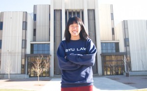 Victoria Chen represents many BYU students across the years who have successfully maneuvered the transition from BYU to BYU Law. Photo by Sarah Hill