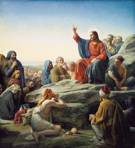 "Sermon on the Mount" is one of the four oratory paintings that will be replaced with four others in February. (Photo courtesy of BYU's Museum of Art.)