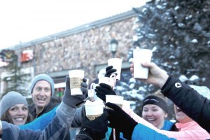 The 5K Hot Chocolate Dash is a unique opportunity to participate in a winter run for charity with a delicious reward at the end. Participants also receive a Hot Chocolate Dash knitted cap. (Photo courtesy of A Child's Hope Foundation.)