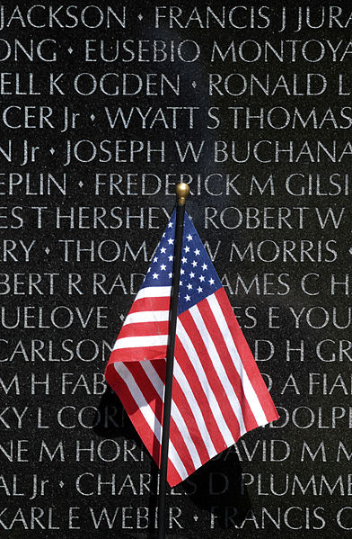 The Vietnam Memorial in Washington DC Photo Credit: Wikimedia Commons