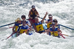 Rafting Payette River in Idaho.