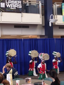 Jambo Africa Burundi Drummers entertain BYU students Friday, Feb. 28.