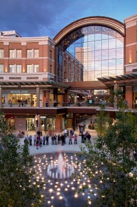 One of the fountains located inside City Creek Center. This fountain is located south of Deseret Bookstore. (Photo courtesy of City Creek Center)
