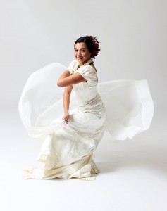 Teresa Mendiola, a Latin American dancer from Living Legends, demonstrates a movement typical of the Latin American culture. Living Legends will be performing in the de Jong concert hall Feb 21-22. (Photo courtesy of the Department of Dance.)