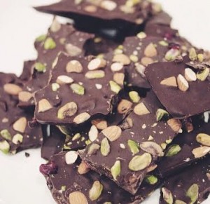 JOJOs dark chocolate bark is a healthy snack alternative developed by a BYU student and his mother. Photo courtesy Sterling Jones. 