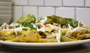 Portion sizes at Maria Bonita are never too small. Every dish is packed, especially in this classic nacho dish. (Photo by Samantha Williams.)