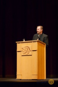 Warren Workman, the president and founder of Filmed in Utah, presided over the event and served as the master of ceremonies. (Photo courtesy of Workman Productions.)