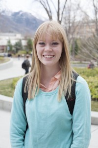 “It will draw in a lot of different people. A lot of LDS people are going to come to Provo. I think it will add a bit of tourism as well, especially with the Nu Skin buildings right next to it.” — Kayci Muirbrook, 18, international relations, Spanish Fork.