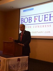 Bob Fuehr addresses the Utah State Delegates at his first meet and greet in West Valley City. 