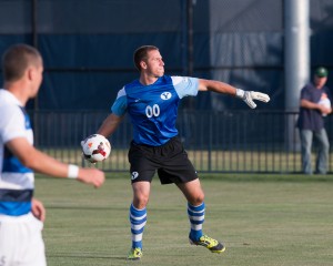 Keeper Brian Hale throws the ball back into play in a home game against the Real Colorado Foxes on June 24.  (Elliott Miller)