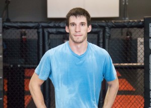 Westin Wilson, a BYU student, trains for MMA fighting at The Pit Elevated in Orem. (Elliott Miller)