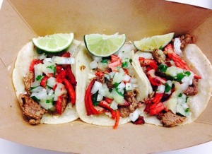 La Campechana tacos,  a pork and steak mix, are the most popular item at the Pico Norte food truck. (Photo courtesy Pico Norte)
