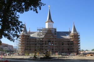 The Provo City Center Temple is under construction. The building is scheduled to open at the end of 2015. (Julie Markham) 