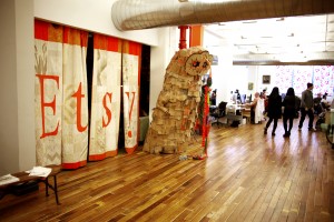 The Etsy headquarters in Brooklyn, NY embodies the creativity of its sellers and customers. BYU students can both save and make money by buying and selling on Etsy. (Photo courtesy etsy.com)