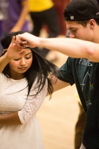 BYU students dance in celebration of Hispanic Heritage month. The BYU Salsa Club joined with the Latin Club to host the event.