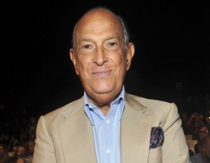 In this Sept. 11, 2011 file photo, designer Oscar de la Renta attends the Diane von Furstenberg Spring 2012 fashion show during Fashion Week in New York. De la Renta received the 2012 Couture Council Award by The Fashion Institute of Technology in New York. De la Renta, a favorite of socialites and movie stars alike, has died. He was 82. (AP Photo/Diane Bondareff, File)