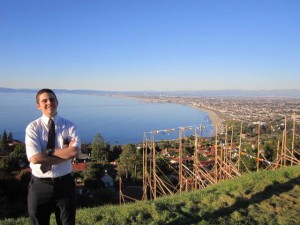 BYU student Scott Marrott in his mission in Los Angeles. Marrott had to return home to receive depression treatment before his mission president would allow him to return. (Scott Marrott)