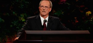 Brother Tad R. Callister, Sunday School general president, speaks at the Saturday afternoon session of general conference, 4 October 2014. (Mormon Newsroom)